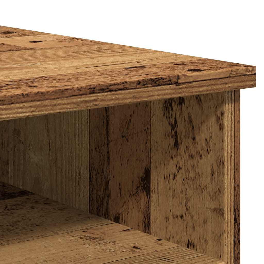 Tv-meubel 80x35x36,5 cm bewerkt hout oud houtkleurig is nu te koop bij PeponiXL, paradijselijk wonen!