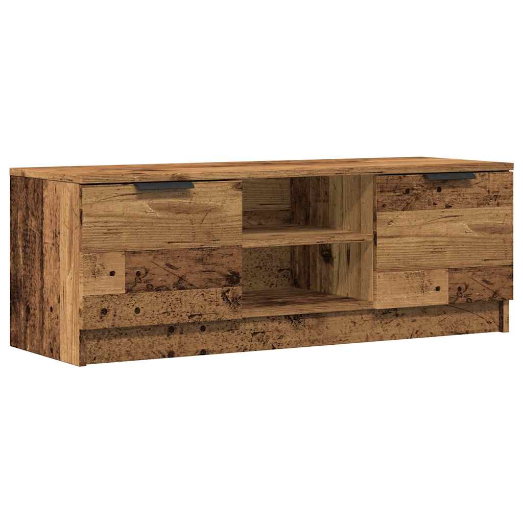 Tv-meubel 102x35x36,5 cm bewerkt hout oud houtkleurig is nu te koop bij PeponiXL, paradijselijk wonen!