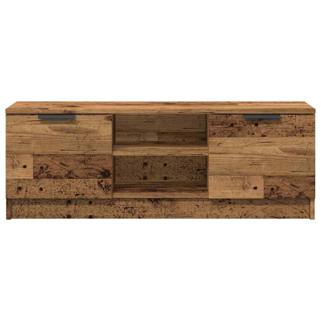 Tv-meubel 102x35x36,5 cm bewerkt hout oud houtkleurig is nu te koop bij PeponiXL, paradijselijk wonen!
