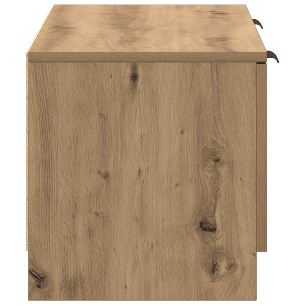 Tv-meubel 102x35x36,5 cm bewerkt hout artisanaal eikenkleur is nu te koop bij PeponiXL, paradijselijk wonen!