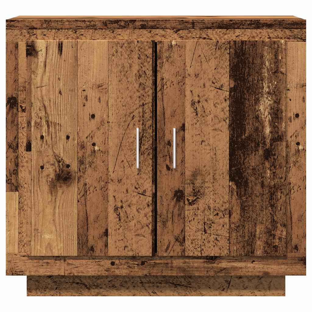 Dressoir 80x40x75 cm bewerkt hout oud houtkleurig is nu te koop bij PeponiXL, paradijselijk wonen!
