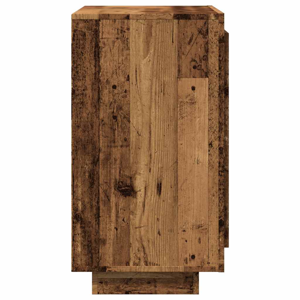 Dressoir 80x40x75 cm bewerkt hout oud houtkleurig is nu te koop bij PeponiXL, paradijselijk wonen!