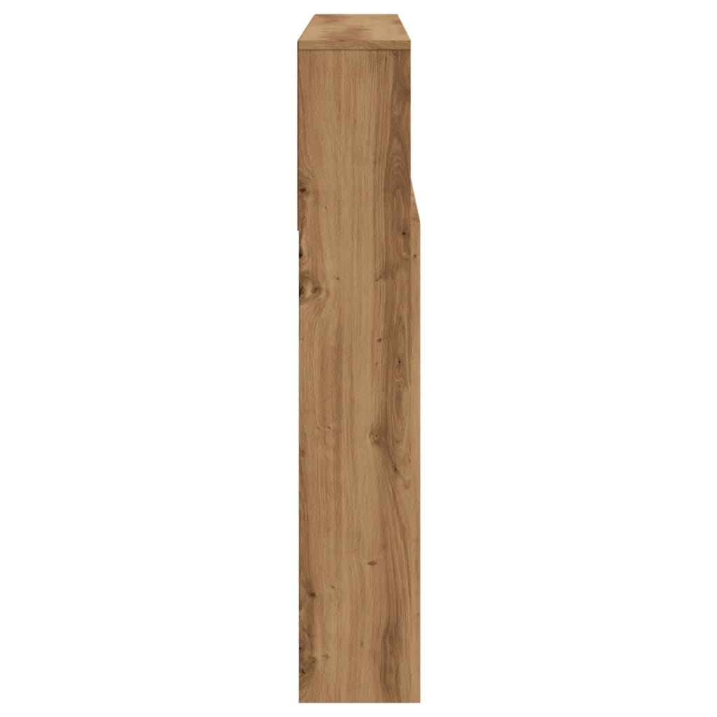Hoofdbordkast 120x19x103,5 cm bewerkt hout artisanaal eiken is nu te koop bij PeponiXL, paradijselijk wonen!
