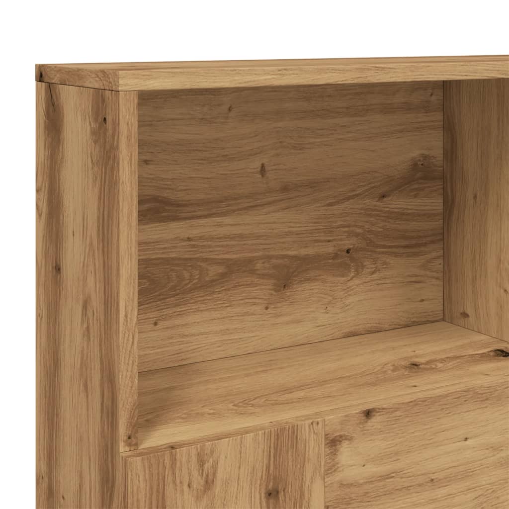 Hoofdbordkast Artisan Eiken 140x19x103,5 cm is nu te koop bij PeponiXL, paradijselijk wonen!