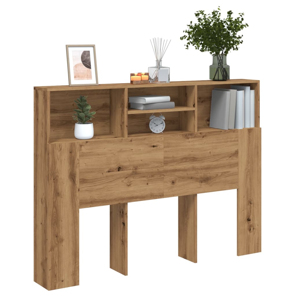 Hoofdbordkast Artisan Eiken 140x19x103,5 cm is nu te koop bij PeponiXL, paradijselijk wonen!