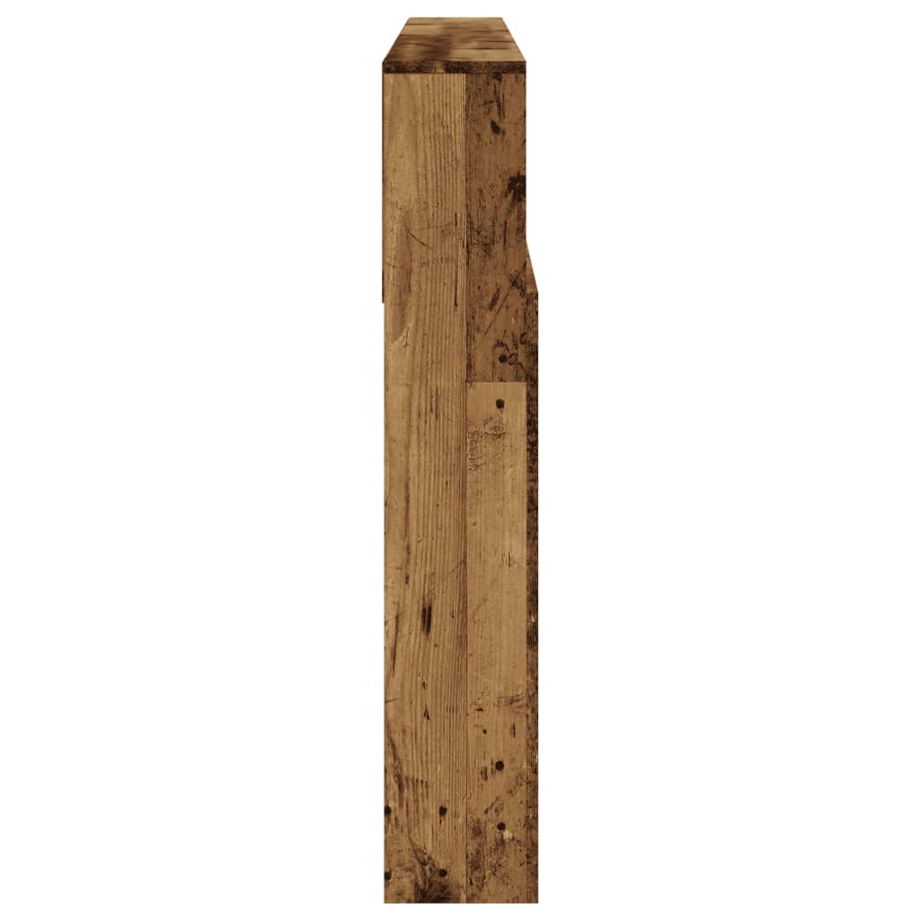 Hoofdbordkast 180x19x103,5 cm bewerkt hout oud houtkleurig is nu te koop bij PeponiXL, paradijselijk wonen!