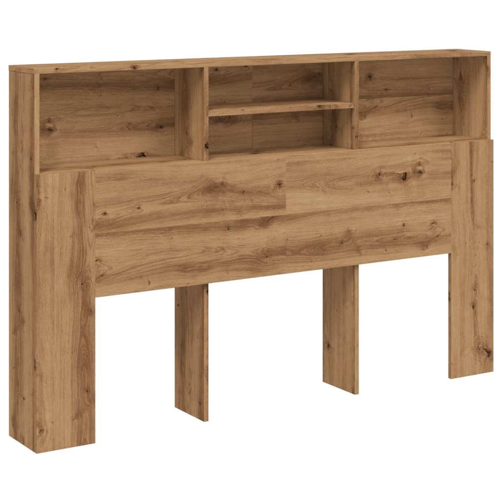 Hoofdbordkast Artisan Eiken 180x19x103,5 cm Bewerkt Hout is nu te koop bij PeponiXL, paradijselijk wonen!