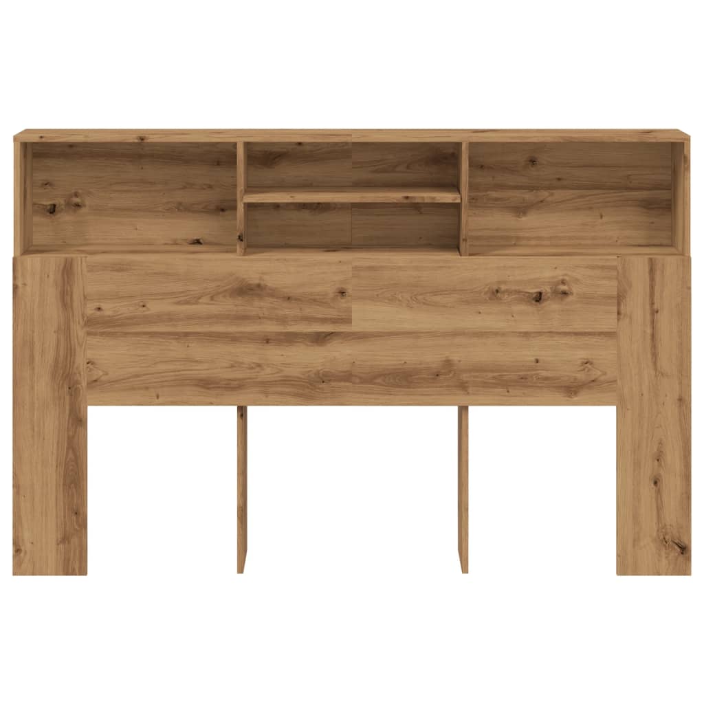 Hoofdbordkast Artisan Eiken 180x19x103,5 cm Bewerkt Hout is nu te koop bij PeponiXL, paradijselijk wonen!