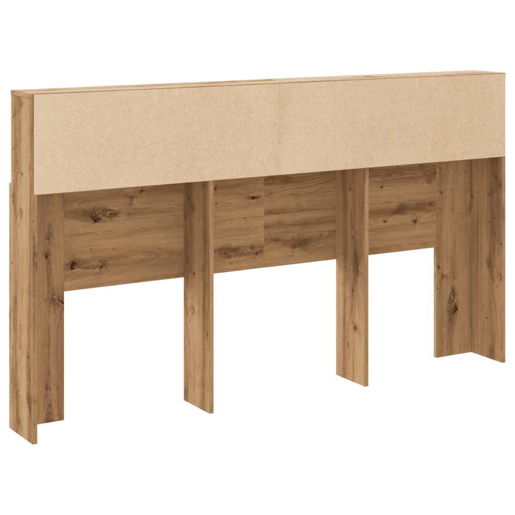Hoofdbordkast Artisan Eiken 180x19x103,5 cm Bewerkt Hout is nu te koop bij PeponiXL, paradijselijk wonen!