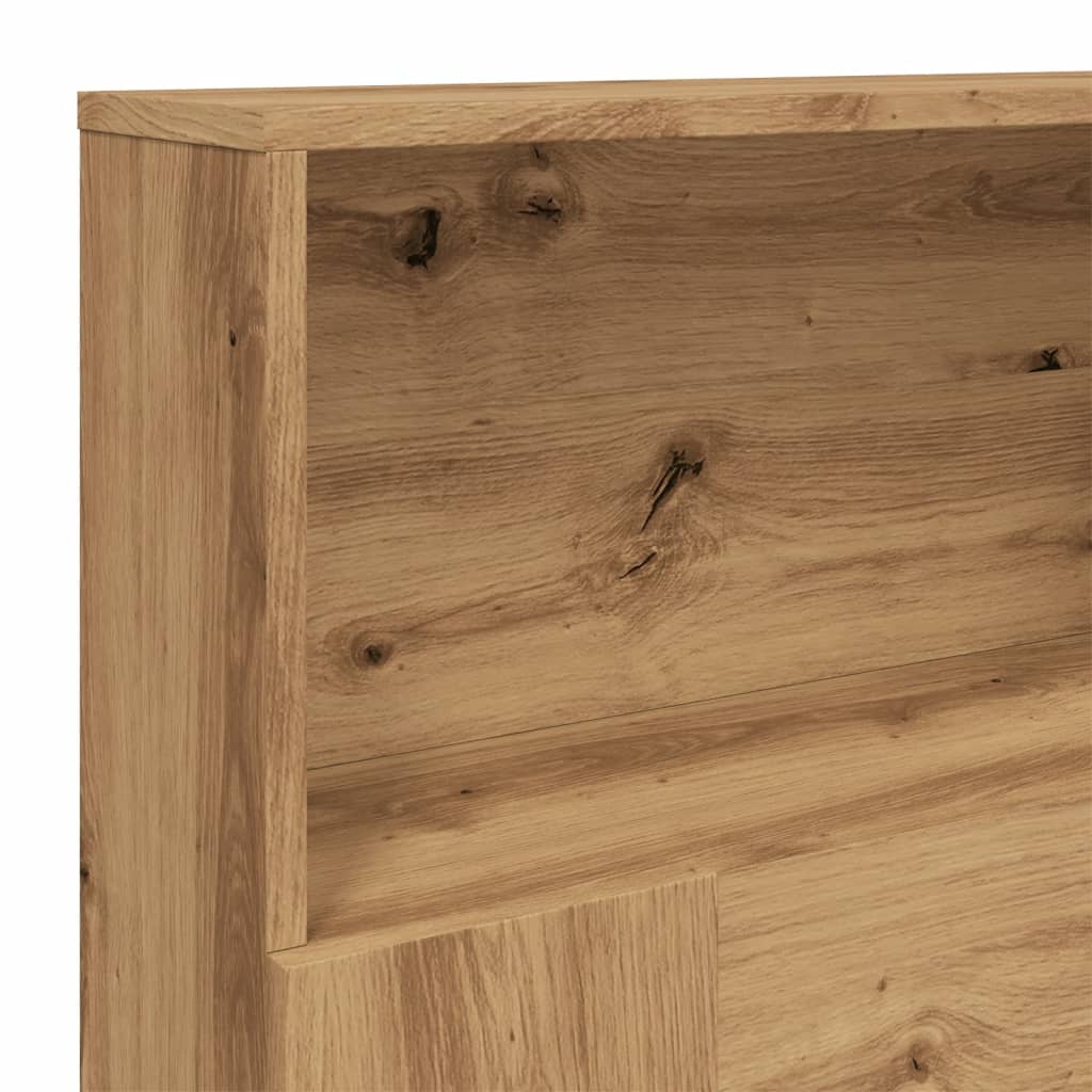 Hoofdbordkast Artisan Eiken 180x19x103,5 cm Bewerkt Hout is nu te koop bij PeponiXL, paradijselijk wonen!
