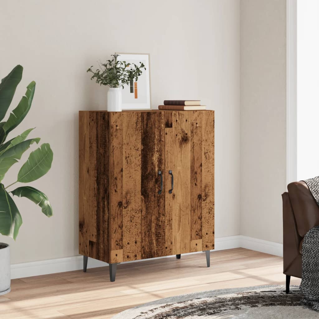 Dressoir 70x34x90 cm bewerkt hout oud houtkleurig is nu te koop bij PeponiXL, paradijselijk wonen!