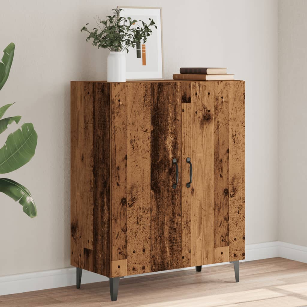 Dressoir 70x34x90 cm bewerkt hout oud houtkleurig is nu te koop bij PeponiXL, paradijselijk wonen!