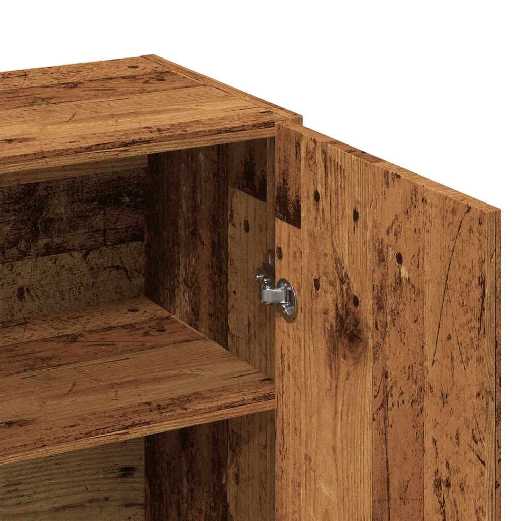 Dressoir 70x34x90 cm bewerkt hout oud houtkleurig is nu te koop bij PeponiXL, paradijselijk wonen!