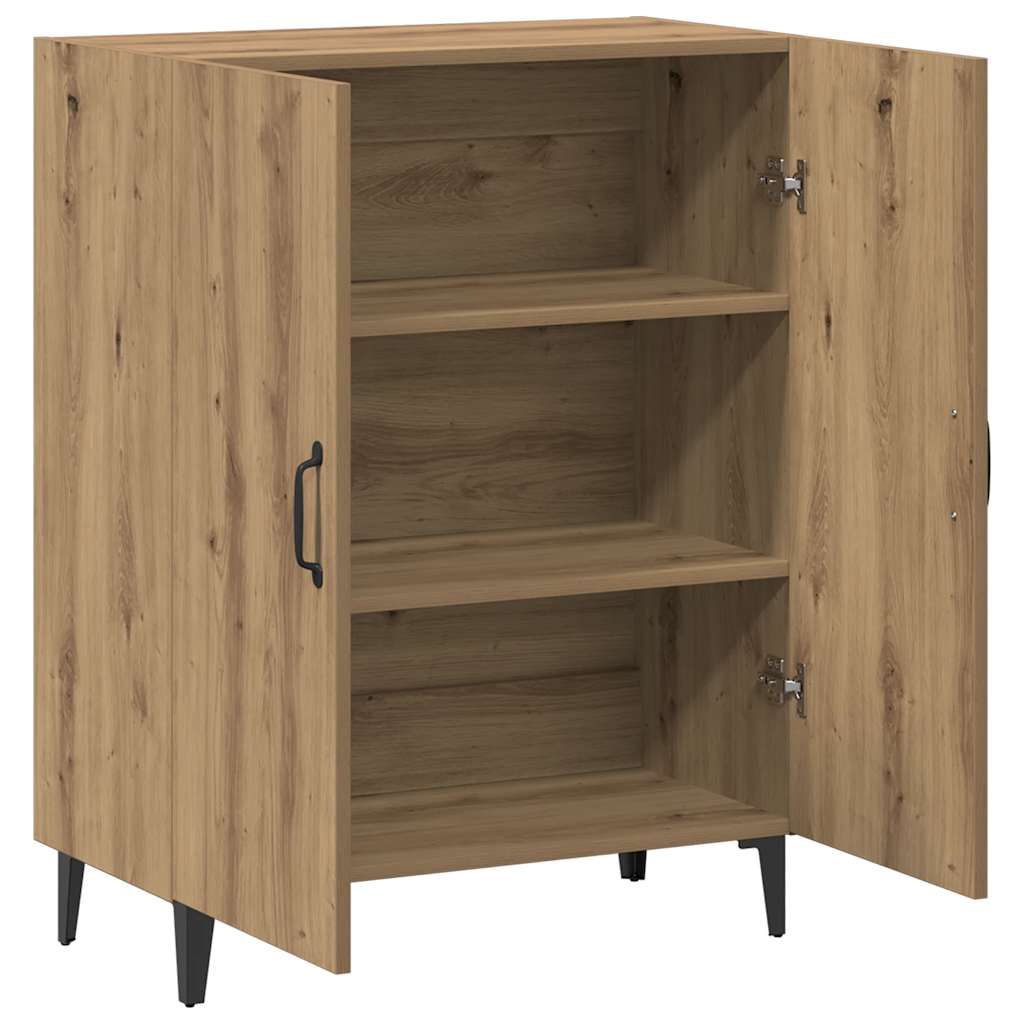 Dressoir 70x34x90 cm bewerkt hout artisanaal eikenkleur is nu te koop bij PeponiXL, paradijselijk wonen!