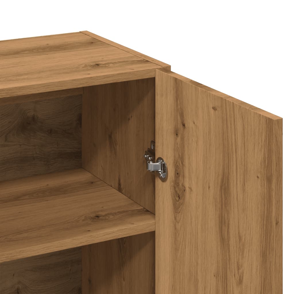 Dressoir 70x34x90 cm bewerkt hout artisanaal eikenkleur is nu te koop bij PeponiXL, paradijselijk wonen!