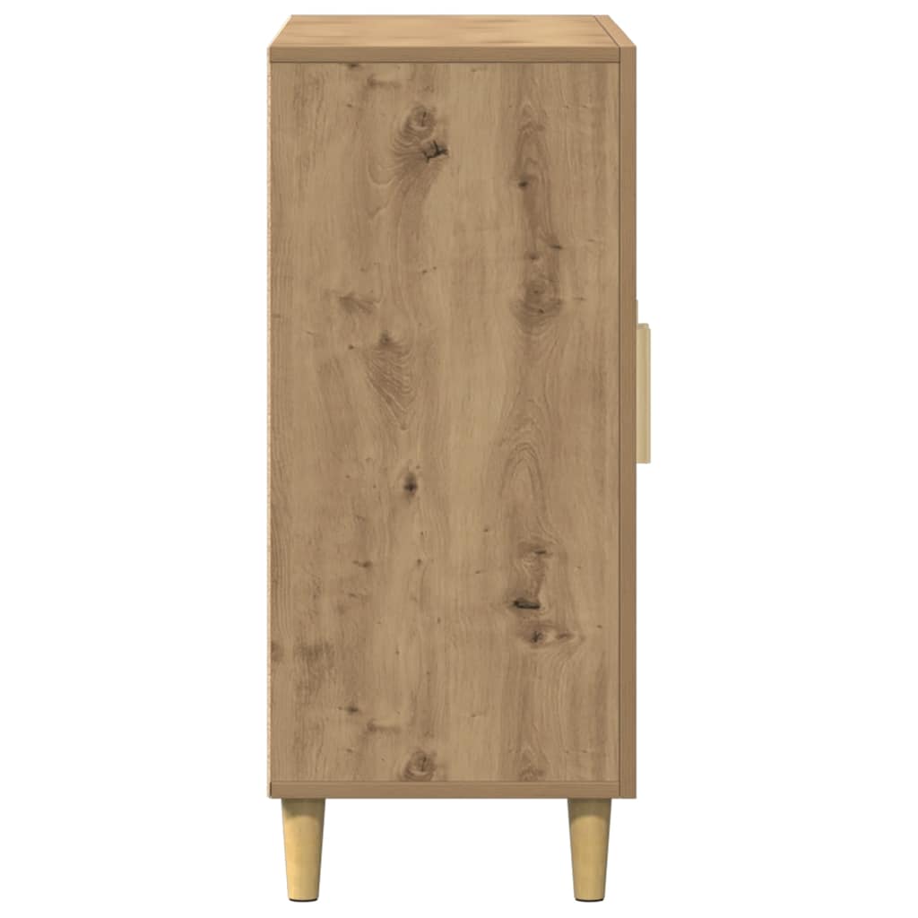 Dressoir 90x34x80 cm bewerkt hout artisanaal eikenkleur is nu te koop bij PeponiXL, paradijselijk wonen!