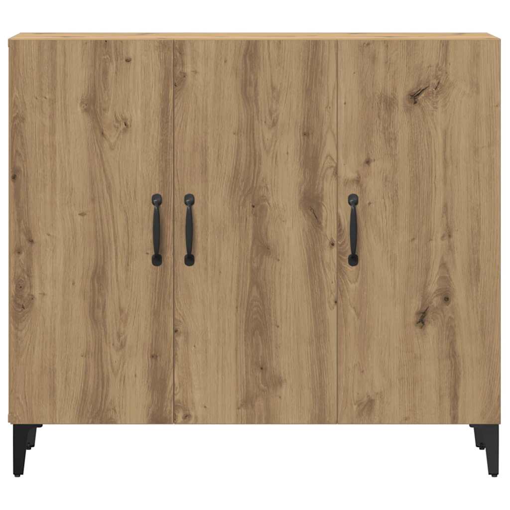 Dressoir 90x34x80 cm bewerkt hout artisanaal eikenkleur is nu te koop bij PeponiXL, paradijselijk wonen!