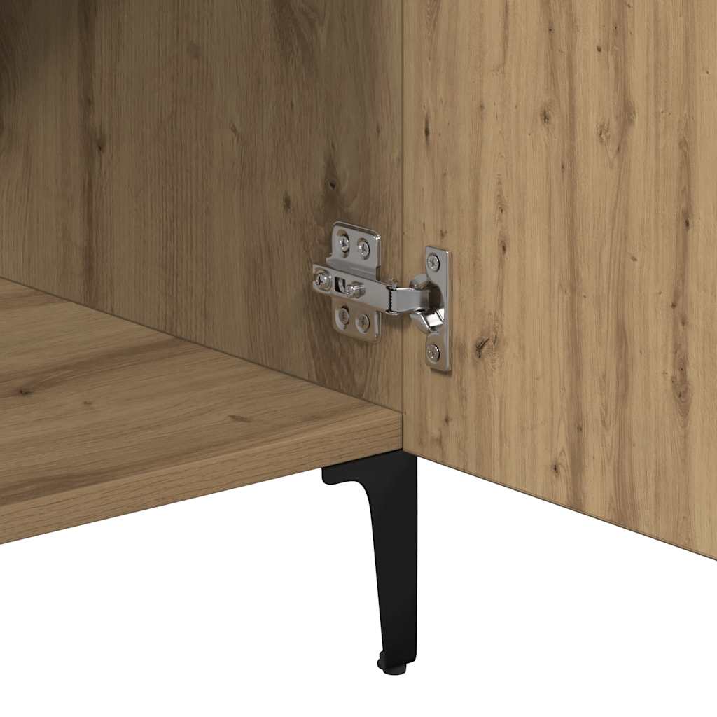 Dressoir 90x34x80 cm bewerkt hout artisanaal eikenkleur is nu te koop bij PeponiXL, paradijselijk wonen!