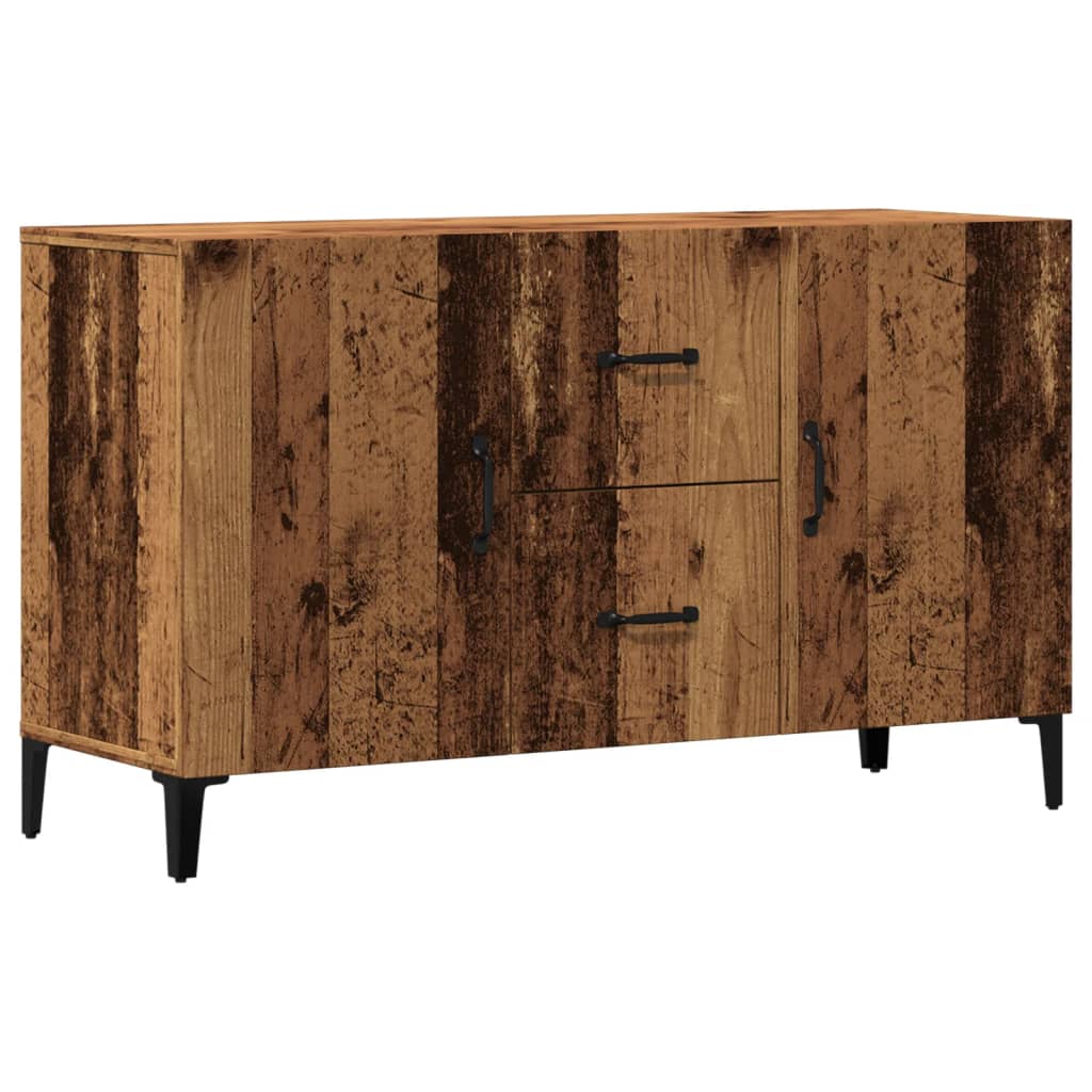 Dressoir 100x36x60 cm bewerkt hout oud houtkleurig is nu te koop bij PeponiXL, paradijselijk wonen!