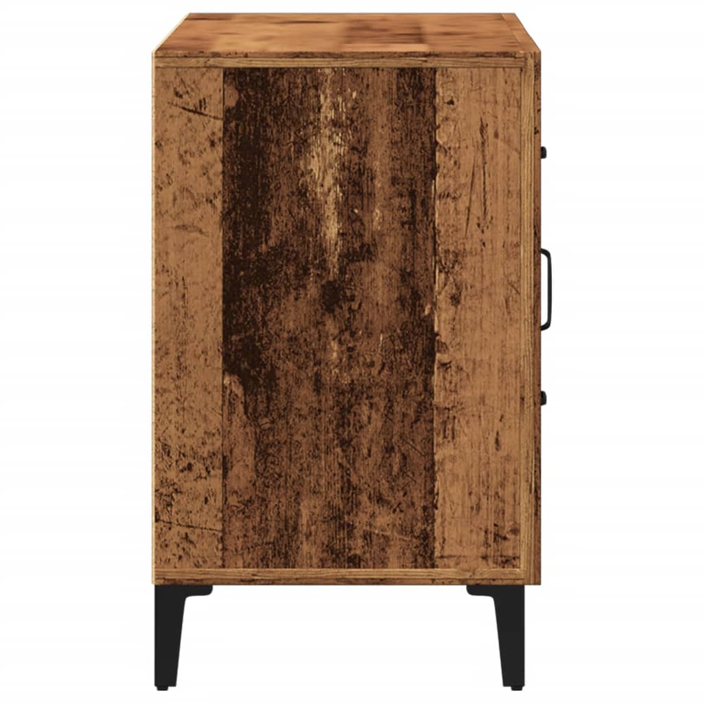 Dressoir 100x36x60 cm bewerkt hout oud houtkleurig is nu te koop bij PeponiXL, paradijselijk wonen!