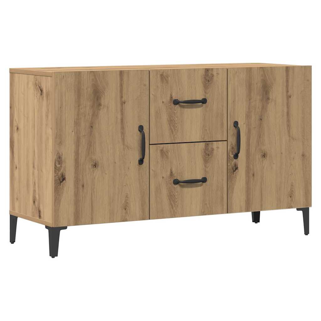 Dressoir 100x36x60 cm bewerkt hout artisanaal eikenkleurig is nu te koop bij PeponiXL, paradijselijk wonen!