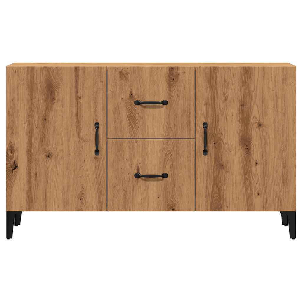 Dressoir 100x36x60 cm bewerkt hout artisanaal eikenkleurig is nu te koop bij PeponiXL, paradijselijk wonen!
