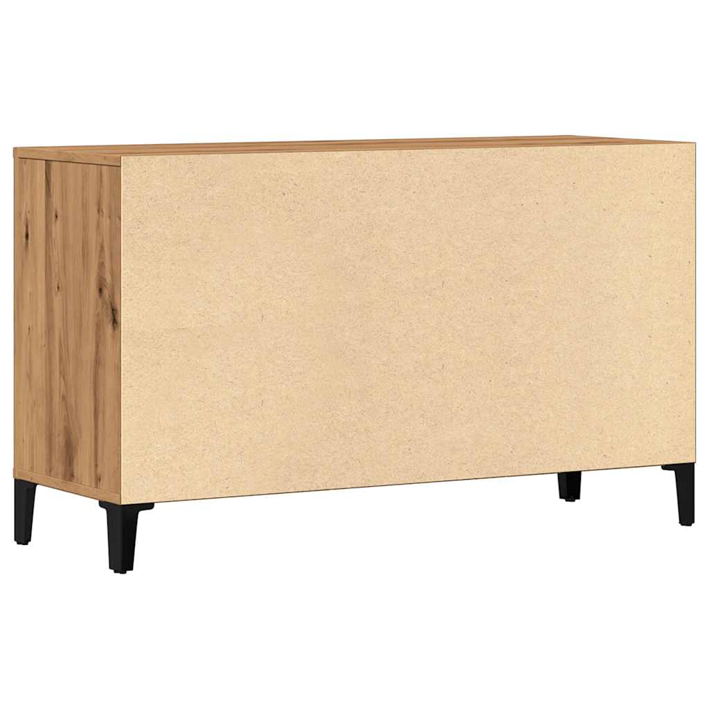 Dressoir 100x36x60 cm bewerkt hout artisanaal eikenkleurig is nu te koop bij PeponiXL, paradijselijk wonen!