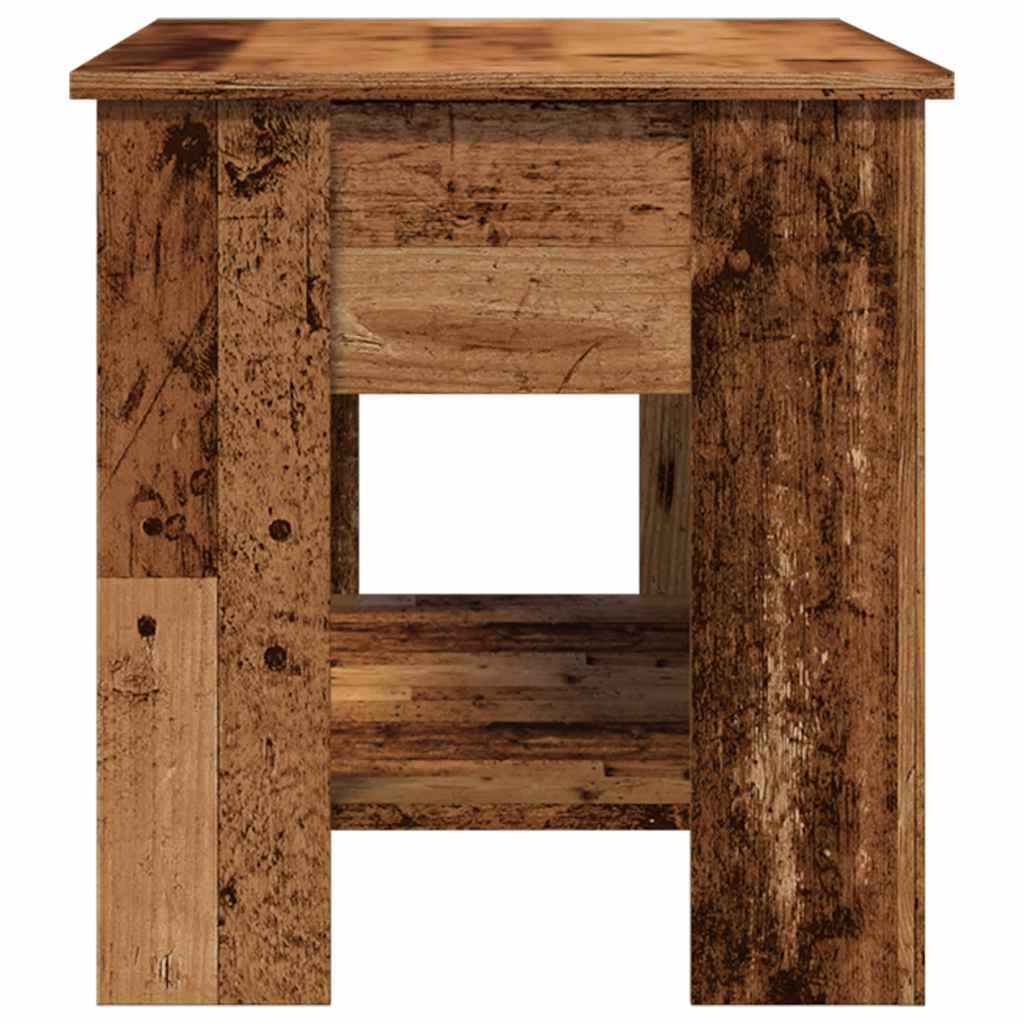 Salontafel 101x49x52 cm bewerkt hout oud houtkleurig is nu te koop bij PeponiXL, paradijselijk wonen!