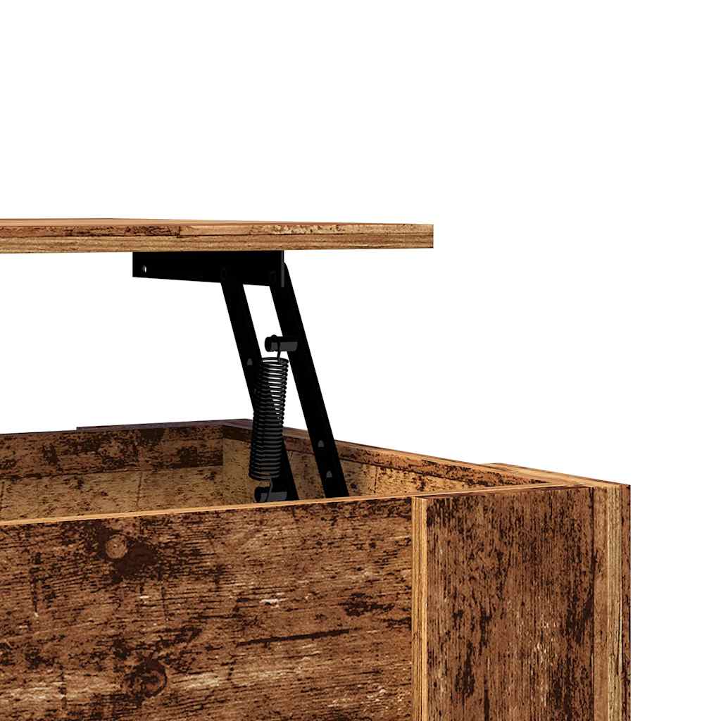 Salontafel 101x49x52 cm bewerkt hout oud houtkleurig is nu te koop bij PeponiXL, paradijselijk wonen!