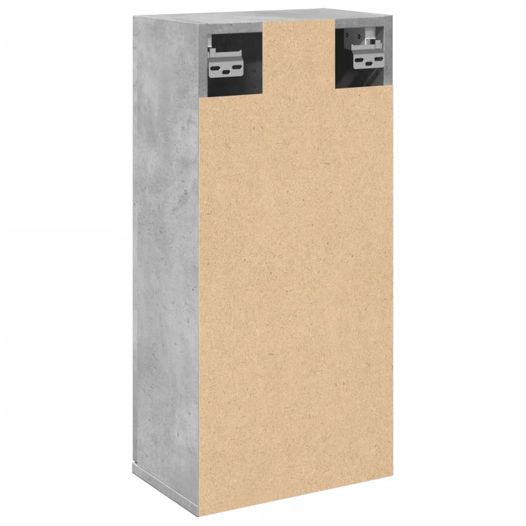 Badkamerkast wandgemonteerd 32x20x67 cm betongrijs is nu te koop bij PeponiXL, paradijselijk wonen!
