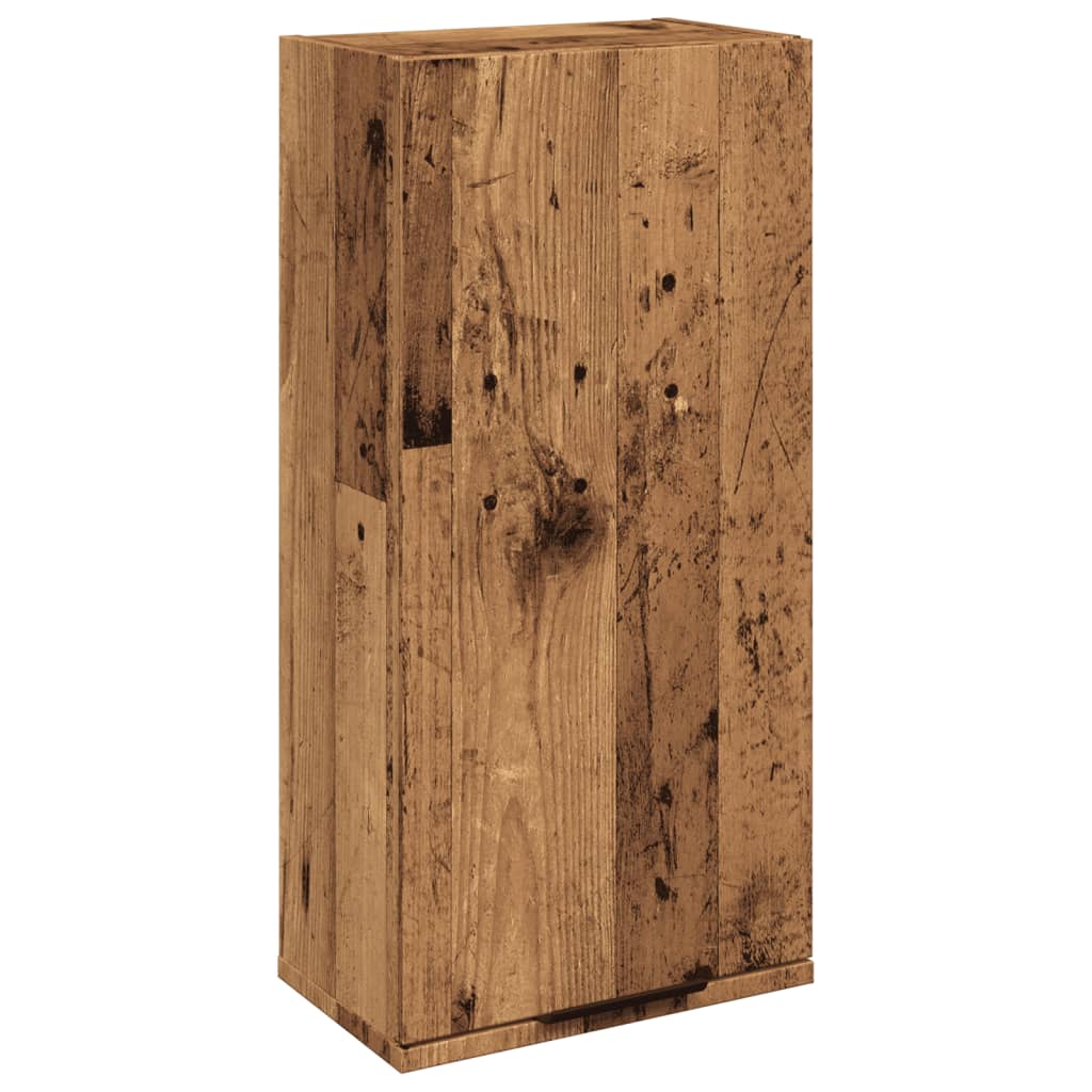 Badkamerkast wandgemonteerd 32x20x67 cm oud houtkleurig is nu te koop bij PeponiXL, paradijselijk wonen!