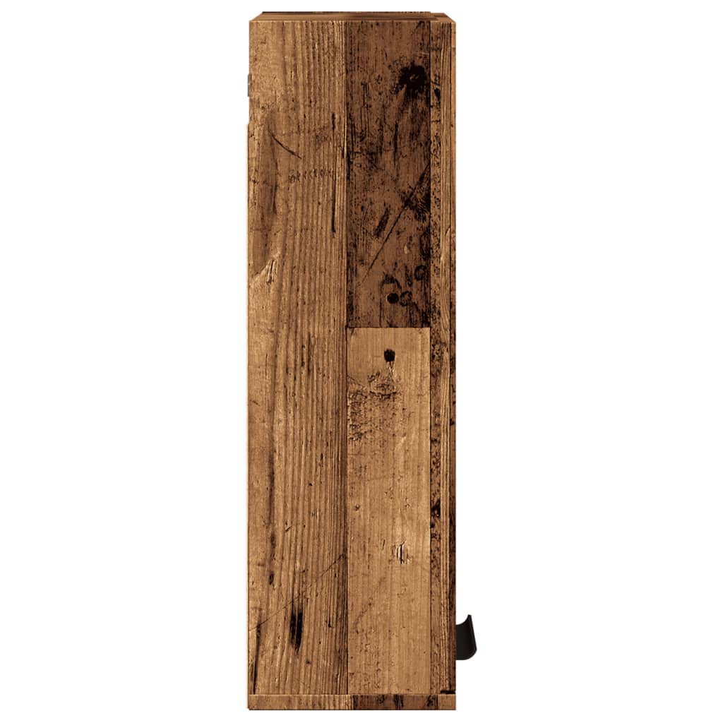 Badkamerkast wandgemonteerd 32x20x67 cm oud houtkleurig is nu te koop bij PeponiXL, paradijselijk wonen!