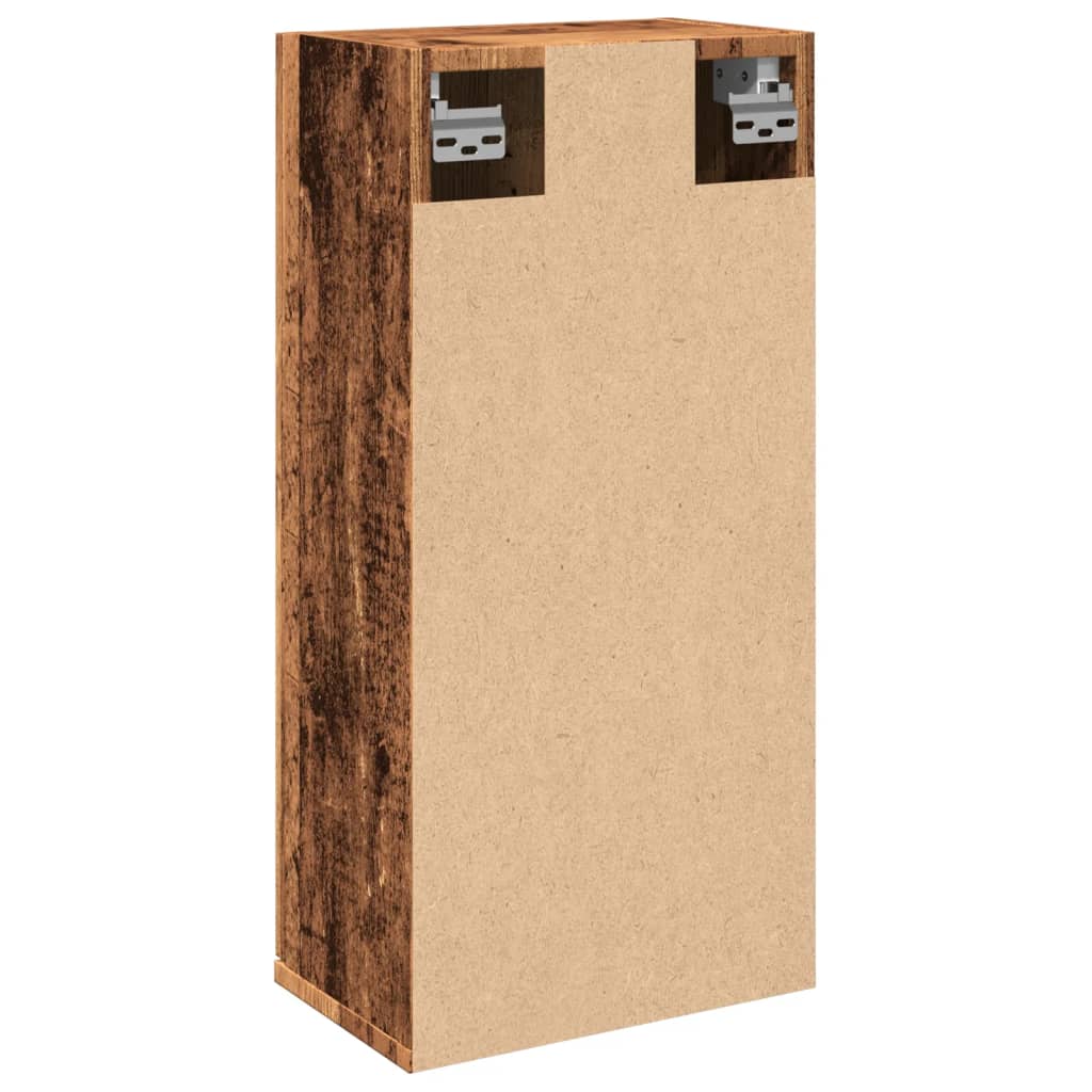 Badkamerkast wandgemonteerd 32x20x67 cm oud houtkleurig is nu te koop bij PeponiXL, paradijselijk wonen!