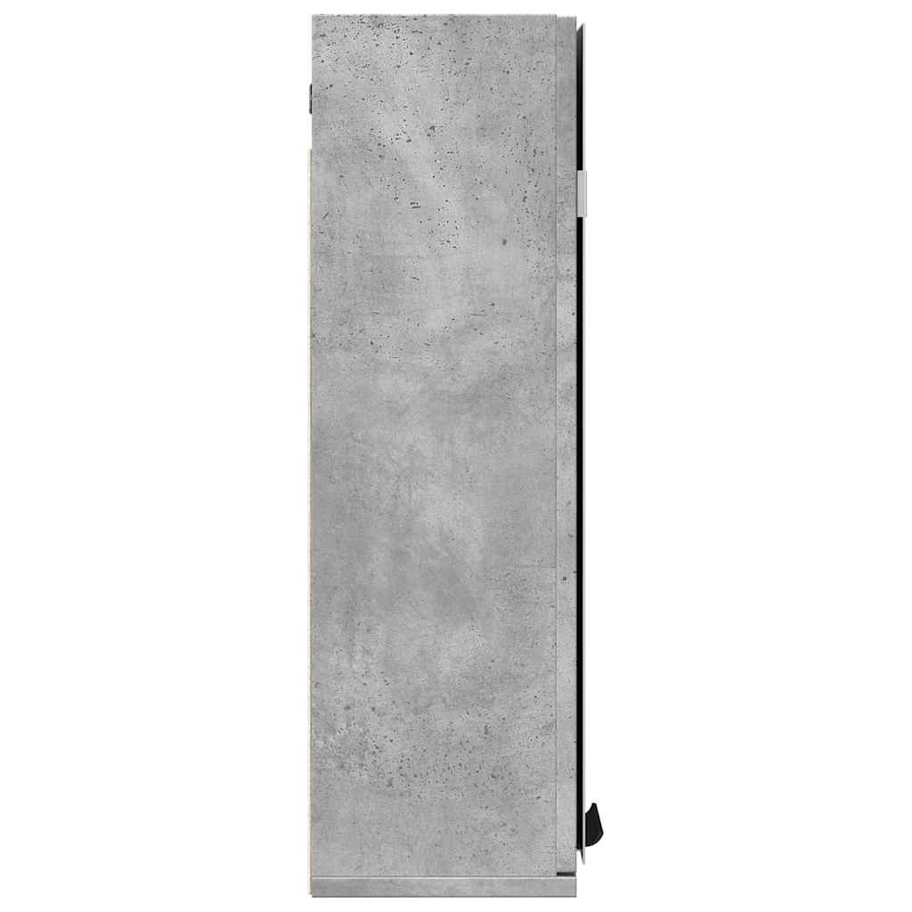 Badkamerspiegelkast 64x20x66,5 cm bewerkt hout betongrijs is nu te koop bij PeponiXL, paradijselijk wonen!