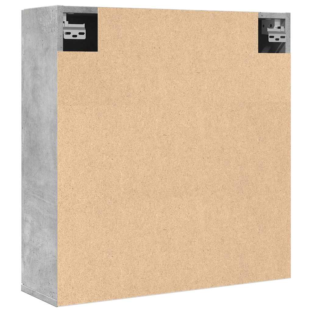 Badkamerspiegelkast 64x20x66,5 cm bewerkt hout betongrijs is nu te koop bij PeponiXL, paradijselijk wonen!
