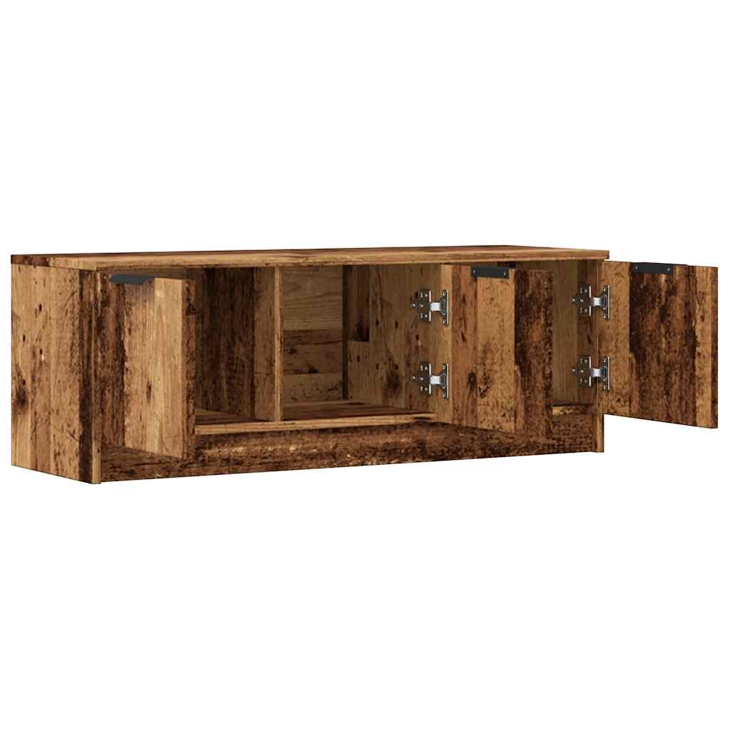 Tv-meubel 102x35x36,5 cm bewerkt hout oud houtkleurig is nu te koop bij PeponiXL, paradijselijk wonen!