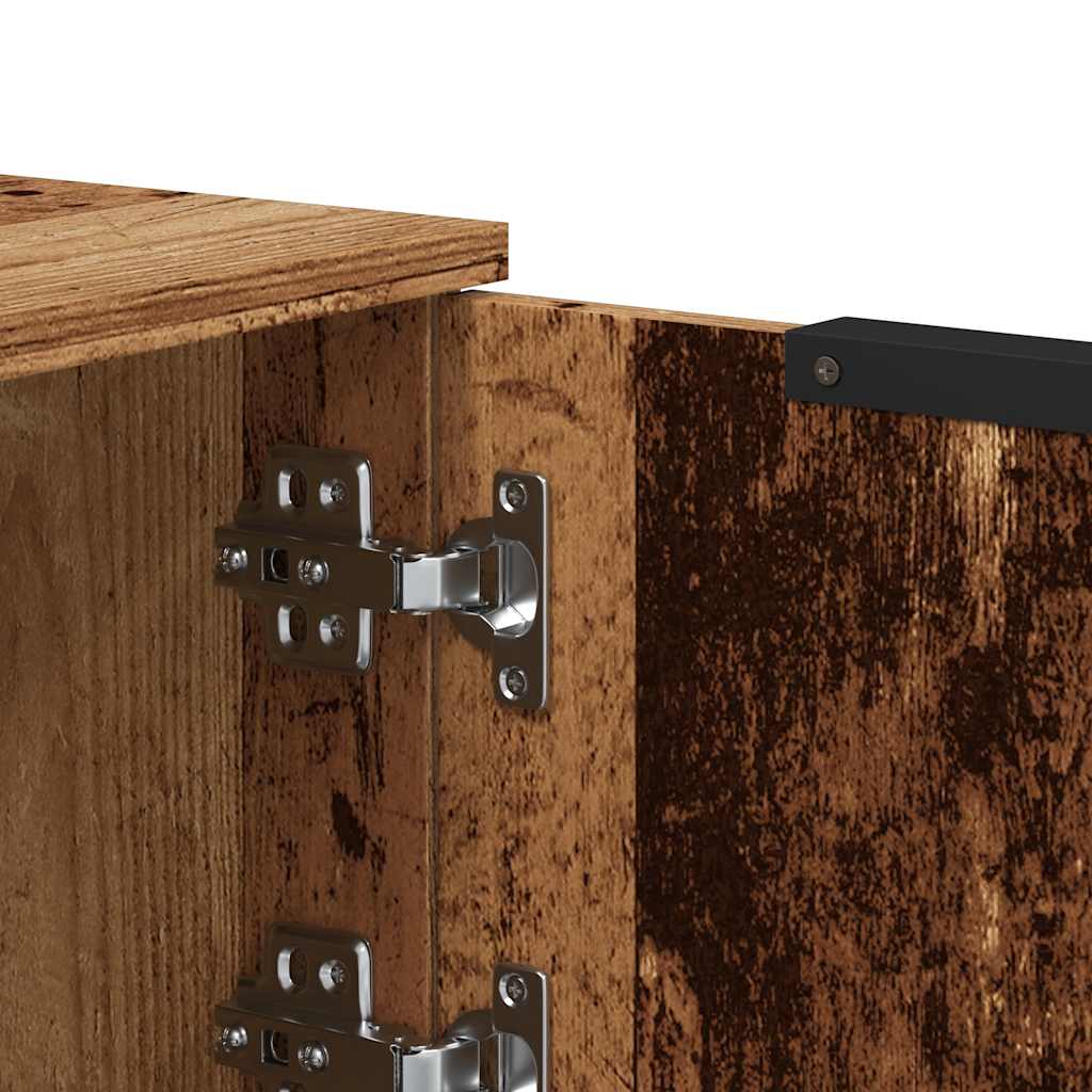 Tv-meubel 102x35x36,5 cm bewerkt hout oud houtkleurig is nu te koop bij PeponiXL, paradijselijk wonen!