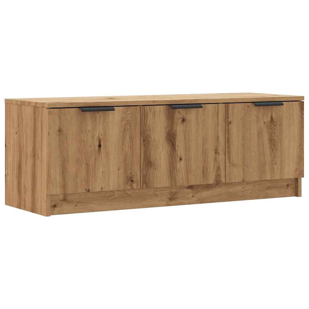 Tv-meubel 102x35x36,5 cm bewerkt hout artisanaal eikenkleur is nu te koop bij PeponiXL, paradijselijk wonen!