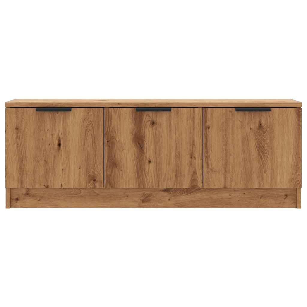 Tv-meubel 102x35x36,5 cm bewerkt hout artisanaal eikenkleur is nu te koop bij PeponiXL, paradijselijk wonen!