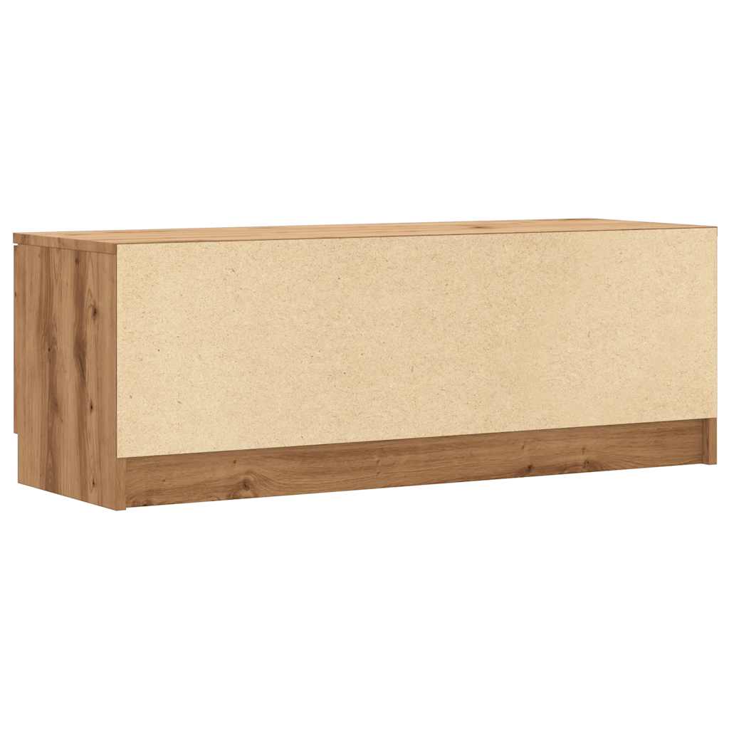 Tv-meubel 102x35x36,5 cm bewerkt hout artisanaal eikenkleur is nu te koop bij PeponiXL, paradijselijk wonen!