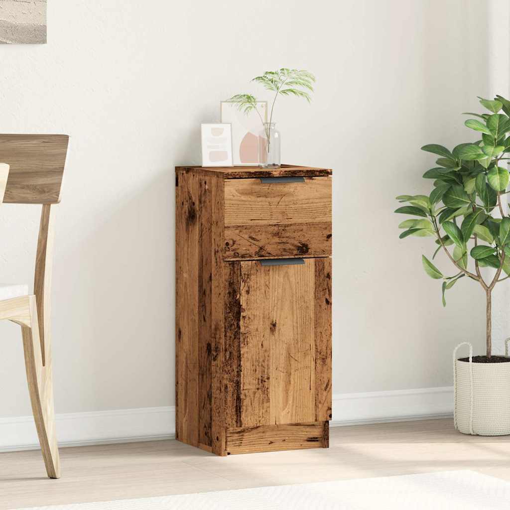 Dressoir 30x30x70 cm bewerkt hout oud houtkleurig is nu te koop bij PeponiXL, paradijselijk wonen!