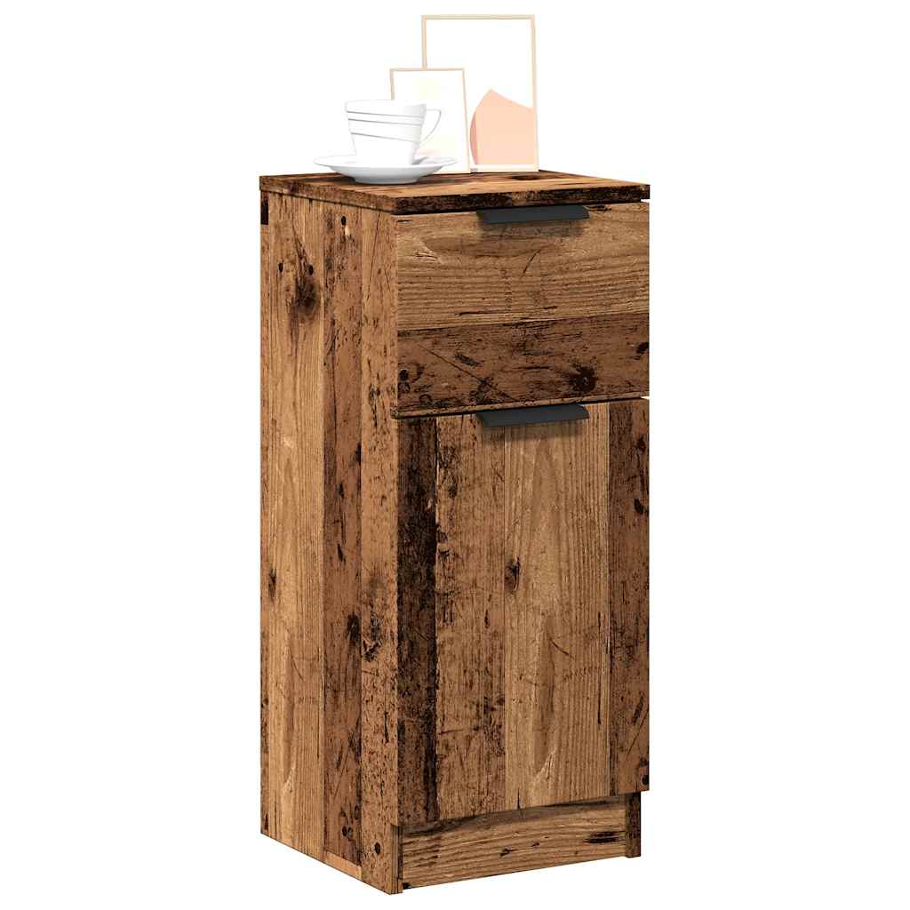 Dressoir 30x30x70 cm bewerkt hout oud houtkleurig is nu te koop bij PeponiXL, paradijselijk wonen!