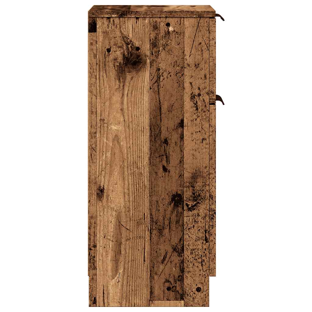 Dressoir 30x30x70 cm bewerkt hout oud houtkleurig is nu te koop bij PeponiXL, paradijselijk wonen!