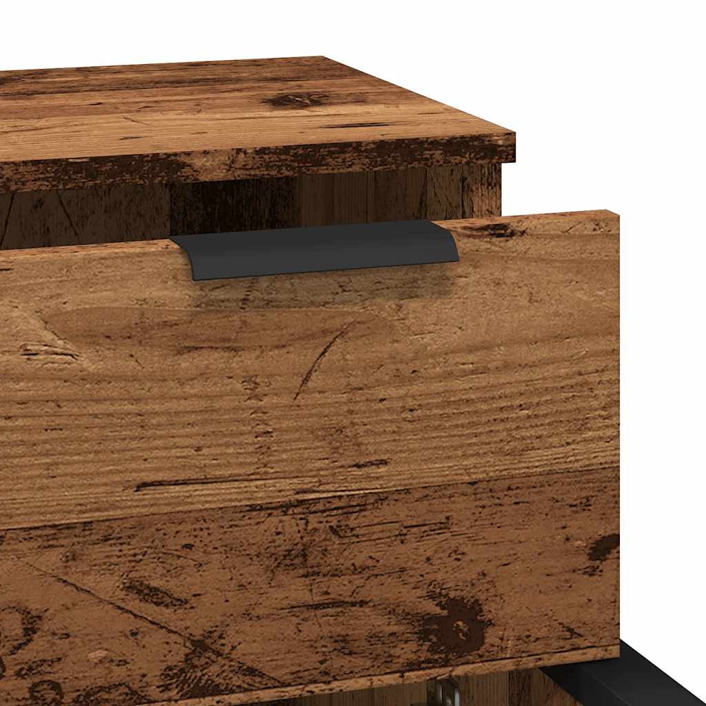 Dressoir 30x30x70 cm bewerkt hout oud houtkleurig is nu te koop bij PeponiXL, paradijselijk wonen!