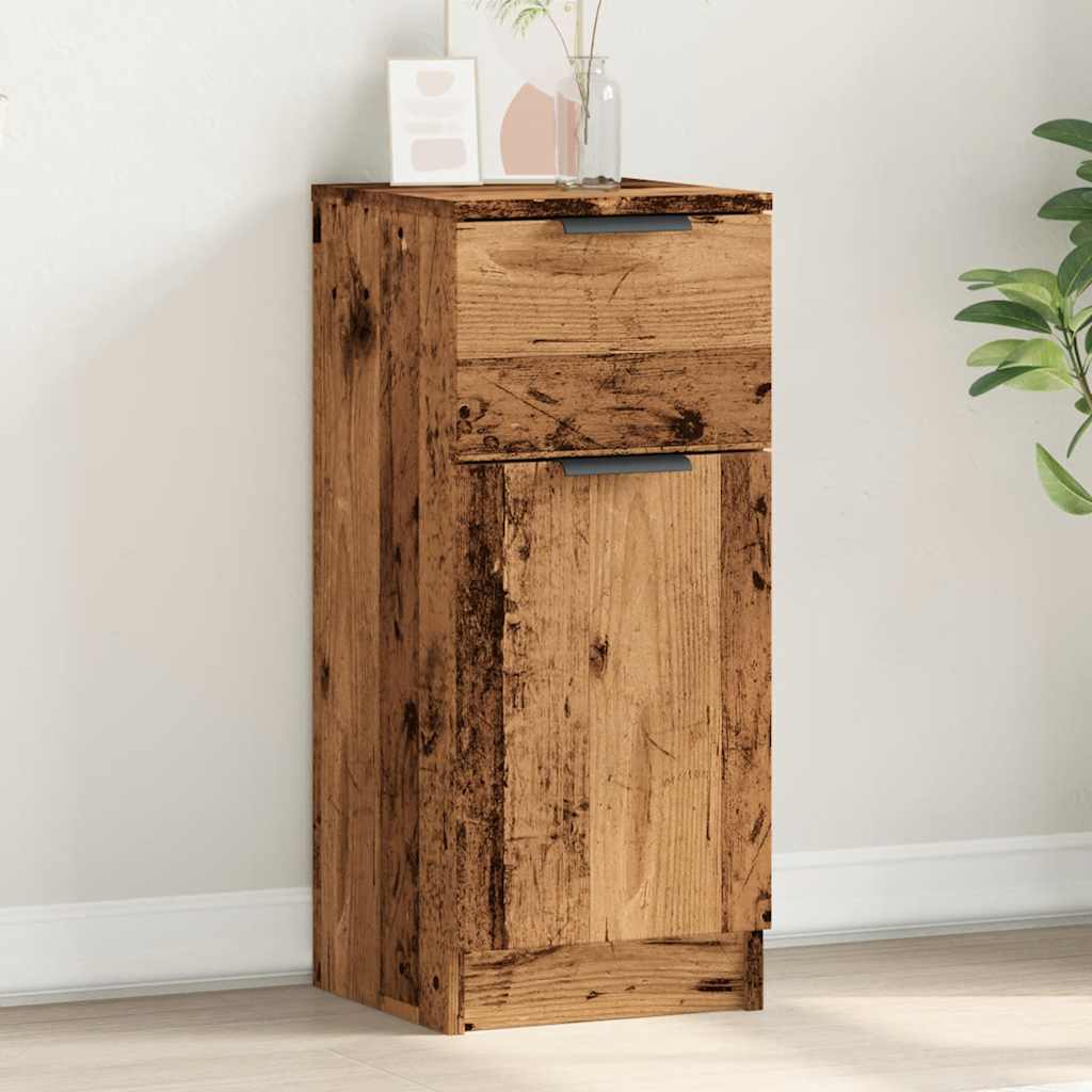 Dressoir 30x30x70 cm bewerkt hout oud houtkleurig is nu te koop bij PeponiXL, paradijselijk wonen!