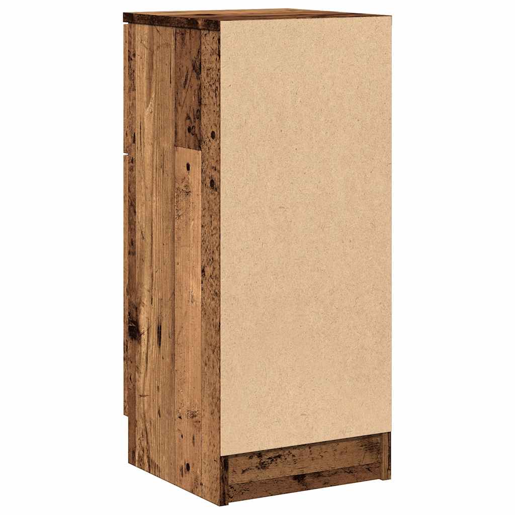 Dressoirs 2 st 30x30x70 cm bewerkt hout oud houtkleurig is nu te koop bij PeponiXL, paradijselijk wonen!