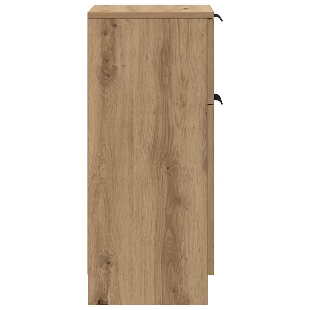Dressoir 30x30x70 cm bewerkt hout artisanaal eikenkleur is nu te koop bij PeponiXL, paradijselijk wonen!