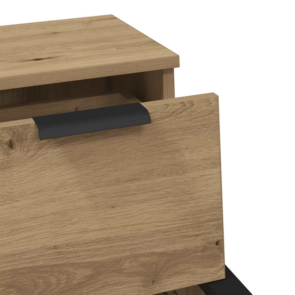Dressoir 30x30x70 cm bewerkt hout artisanaal eikenkleur is nu te koop bij PeponiXL, paradijselijk wonen!