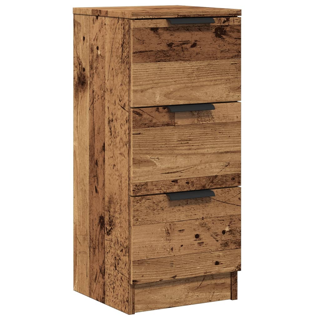 Dressoir 30x30x70 cm bewerkt hout oud houtkleurig is nu te koop bij PeponiXL, paradijselijk wonen!