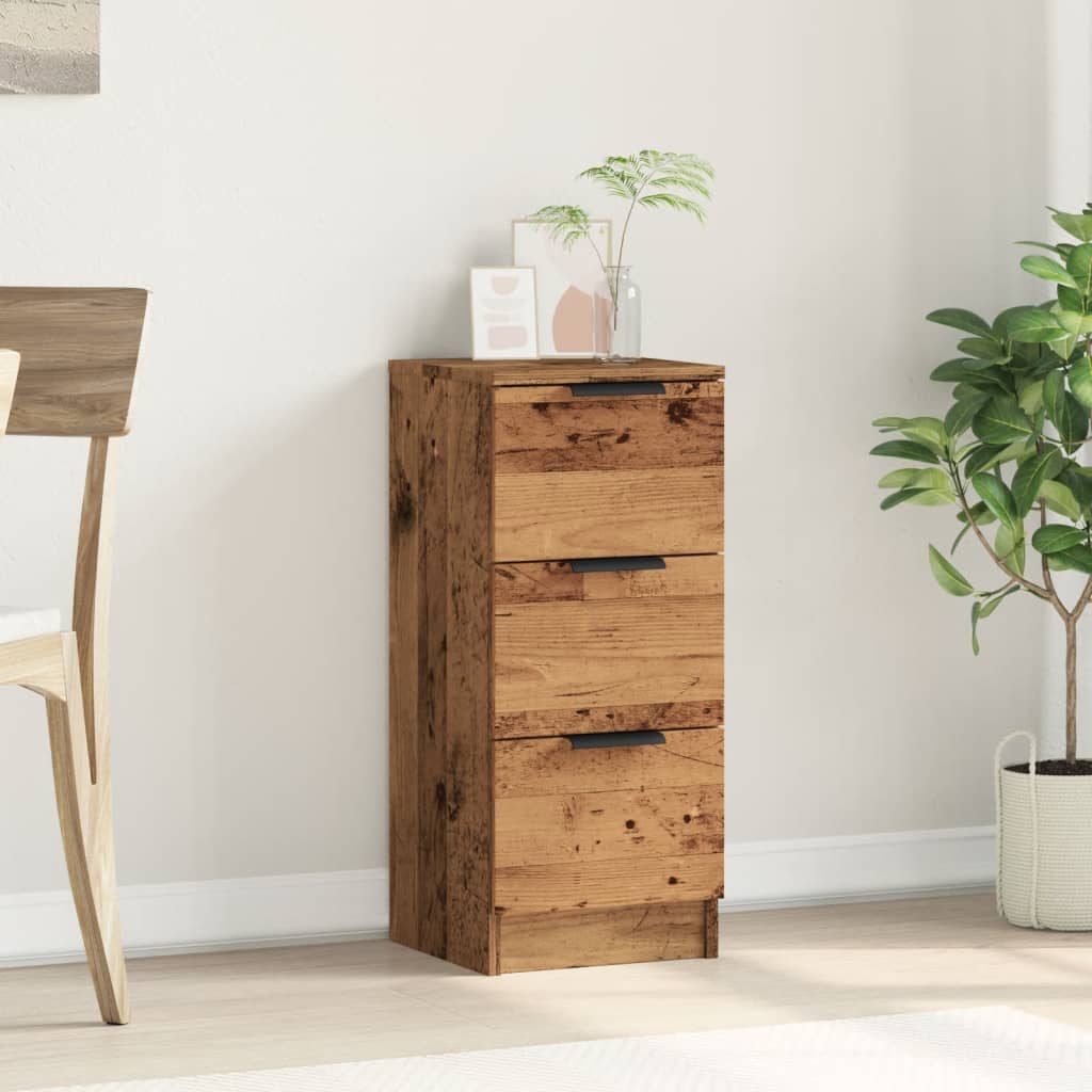 Dressoir 30x30x70 cm bewerkt hout oud houtkleurig is nu te koop bij PeponiXL, paradijselijk wonen!